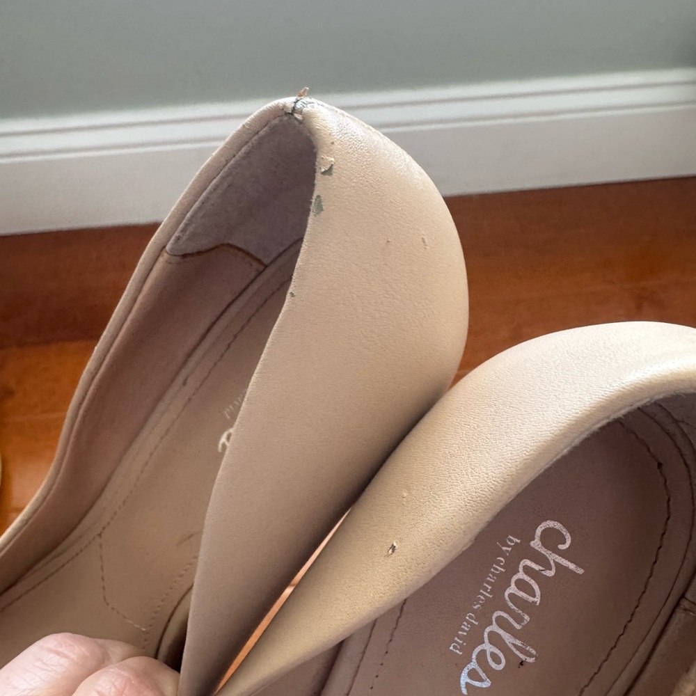Charles by Charles David Nude Stiletto Pumps Size 8M Classic High Heels - Picture 7 of 8